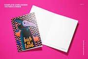 Halloween Skull Mask Card Template, a Card Template by creatsy5 (Thumbnail 3 of 5)