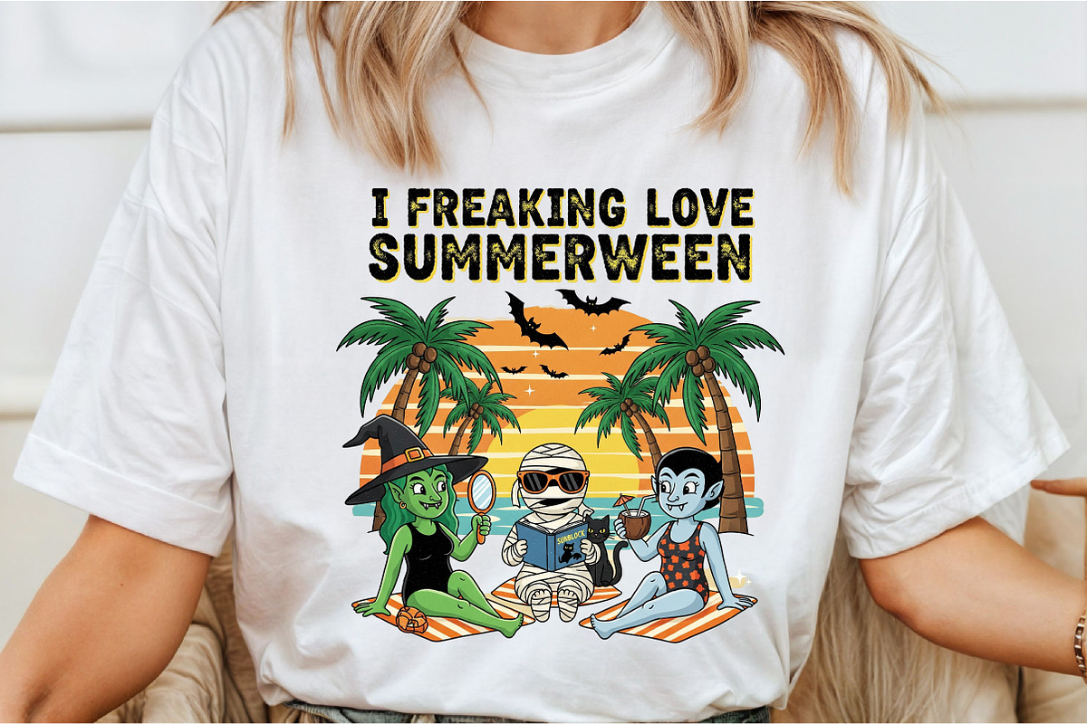 I Freaking Love Summerween PNG, an Illustration by DreamCafeArt (Photo 3 of 7)