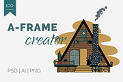 A-Frame Creator, an Illustration by lokfrid (Thumbnail 1 of 8)