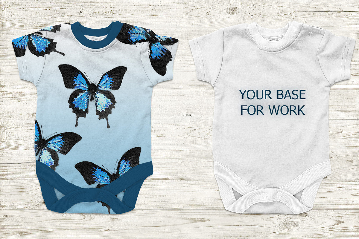 Baby onesie mockup, an Apparel Mockup by RM_design (Photo 2 of 2)