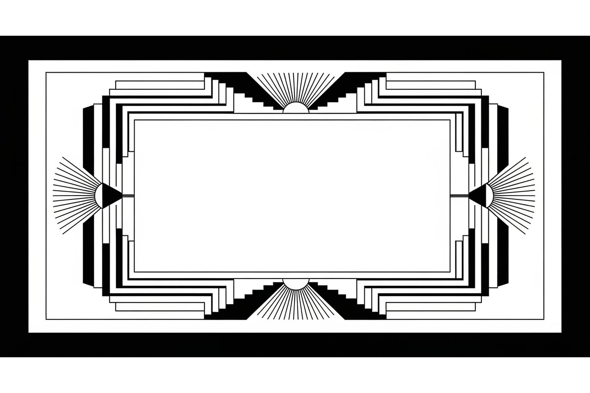 Art Deco Frame SVG Bundle, an Illustration by Gaye Art (Photo 9 of 31)