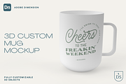 3D Mug Mockup, a Household Mockup by Silver Moon Design School (Thumbnail 1 of 3)