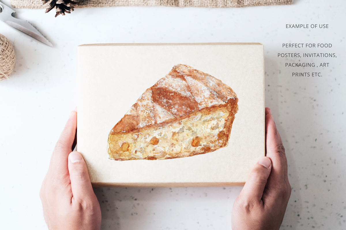 Easter Pie Clipart Italian Pastiera, a Food Illustration by Kolorata Art (Photo 3 of 3)