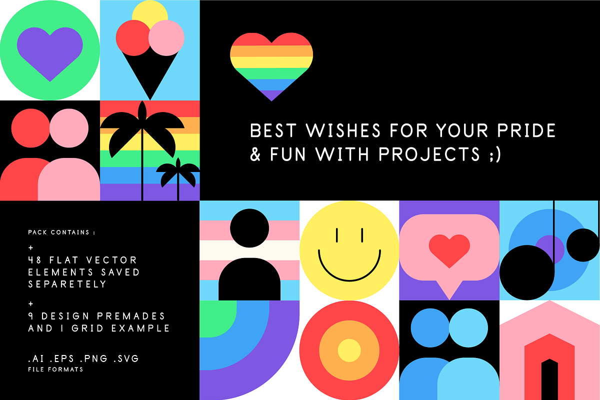 Pride Fest. Graphic pack., a Graphic by V2.GRAPHICS (Photo 9 of 9)