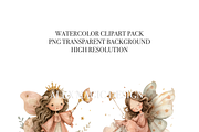 44 Butterfly Princess Clipart, an Illustration by Pati Charm Studio (Thumbnail 5 of 9)