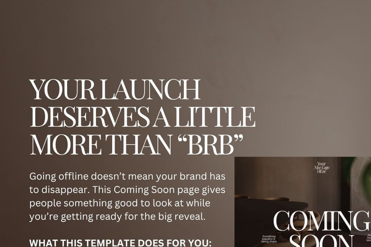 CANVA COMING SOON PAGE TEMPLATE, an App Template by JOA CREATIVE LAB (Photo 8 of 8)