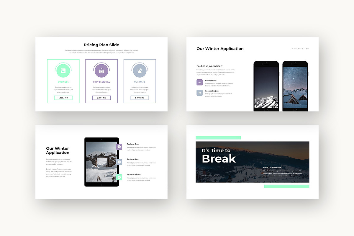 Fvio : Cozy Winter Keynote, a Presentation Template by Punkl Camp (Photo 5 of 16)