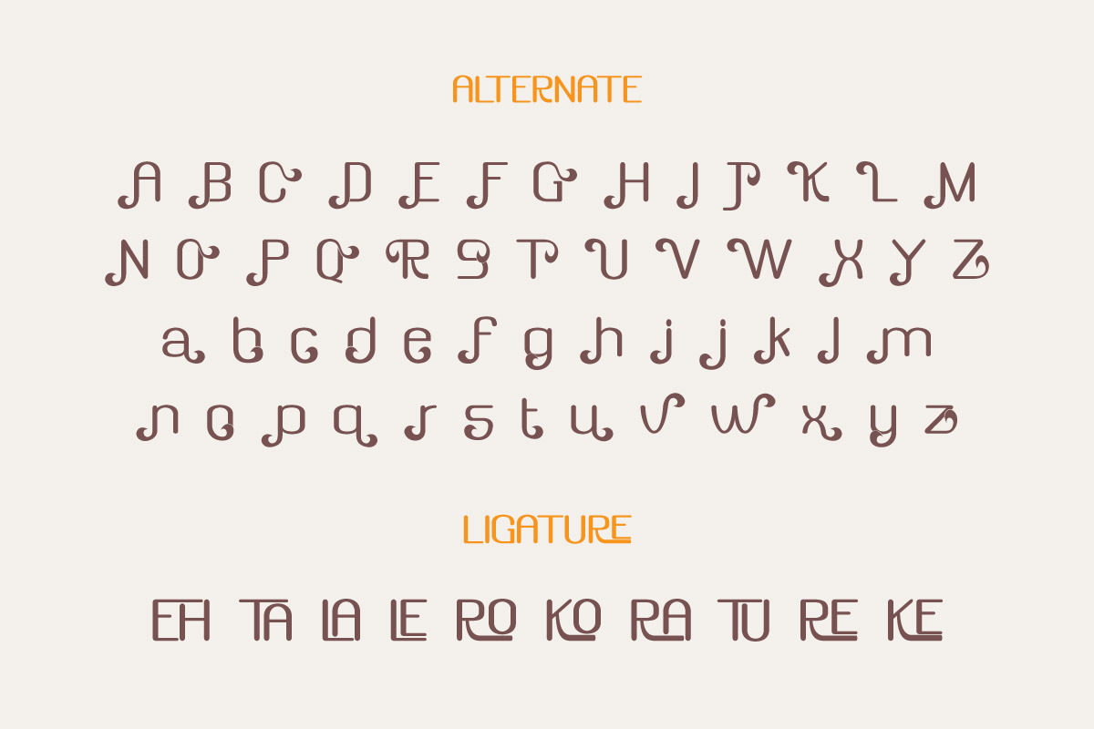 Unayra - Display Font, a Sans Serif Font by trabaskriya (Photo 7 of 8)