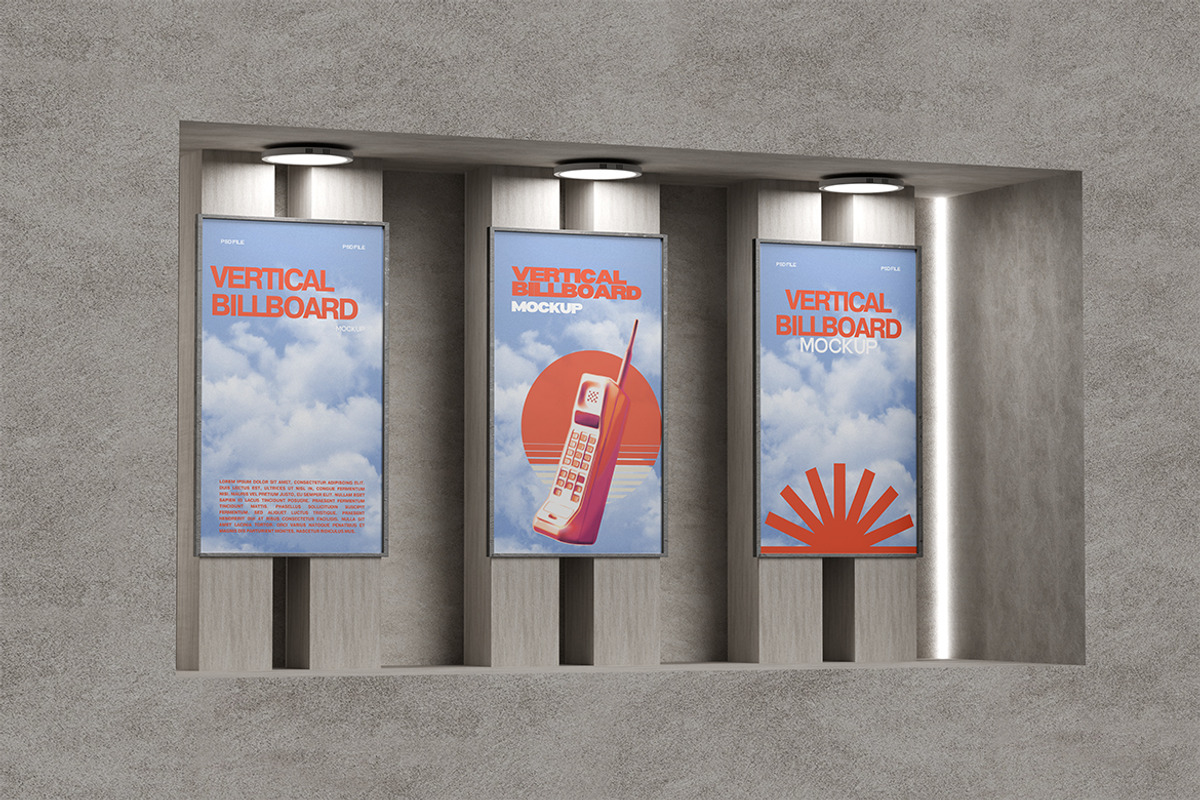 Vertical Billboard Mockup, an Advertising Mockup by xavier_studio (Photo 4 of 5)