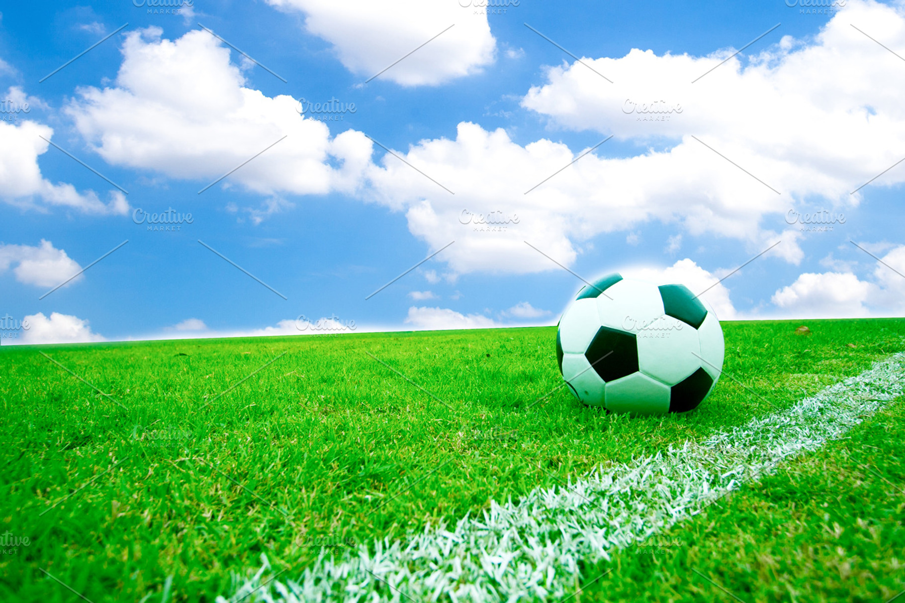Soccer ball in grass., a Sports & Recreation Photo by a454