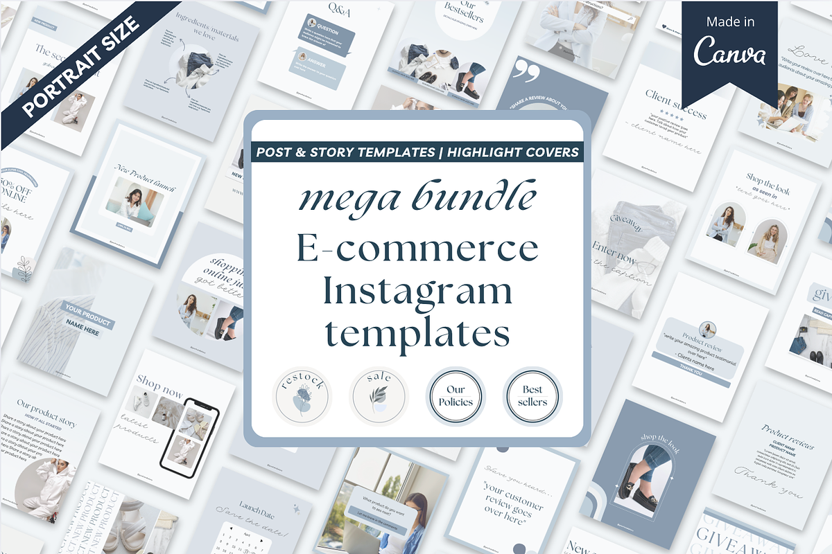 E-commerce shop Instagram Canva post preview 3