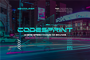 MOREXIN - Futuristic Cyberpunk Font, a Font by Vroz Studio (Thumbnail 3 of 7)