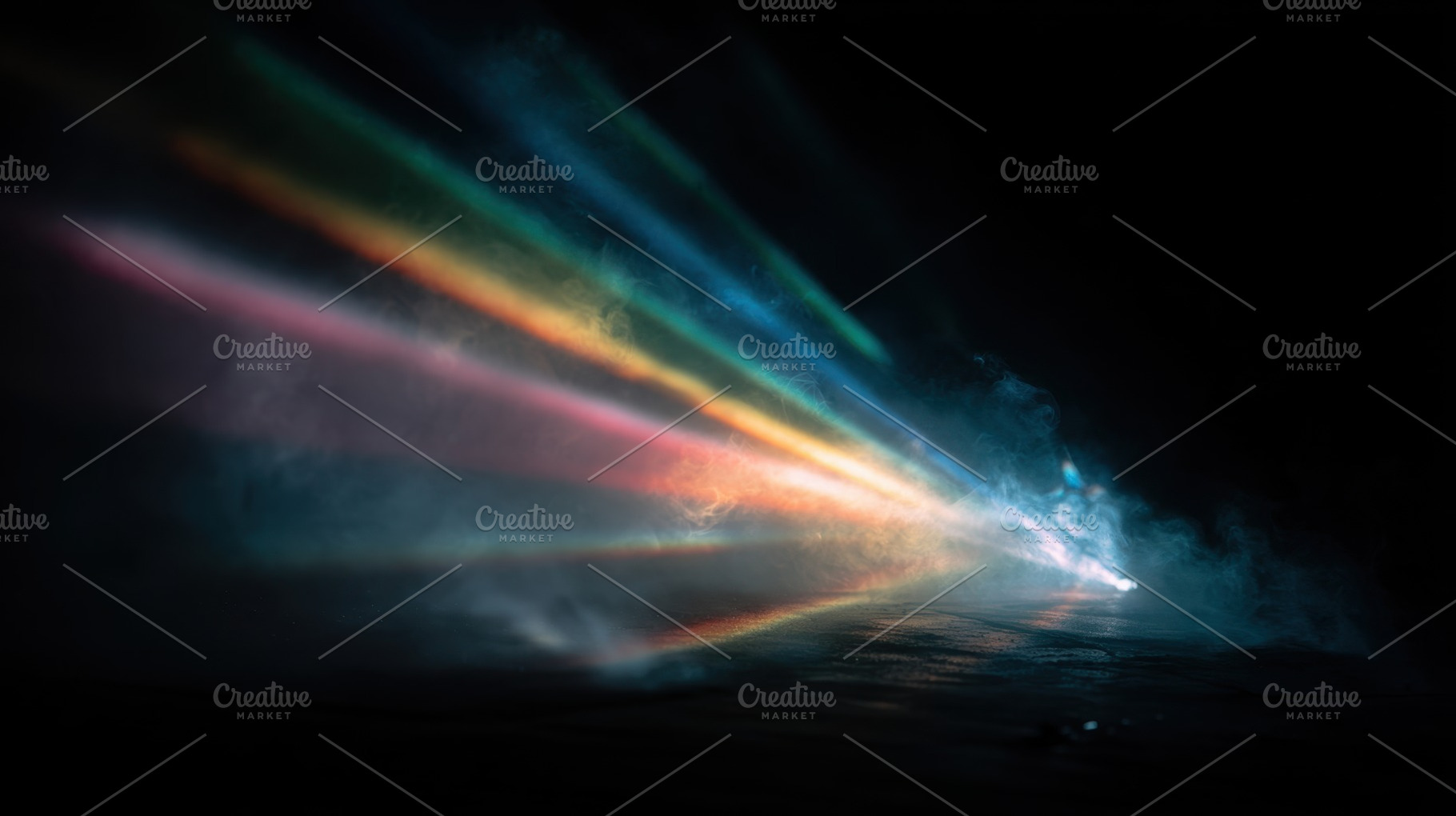 Colorful lights in dark space, a Photo by Beautiful things
