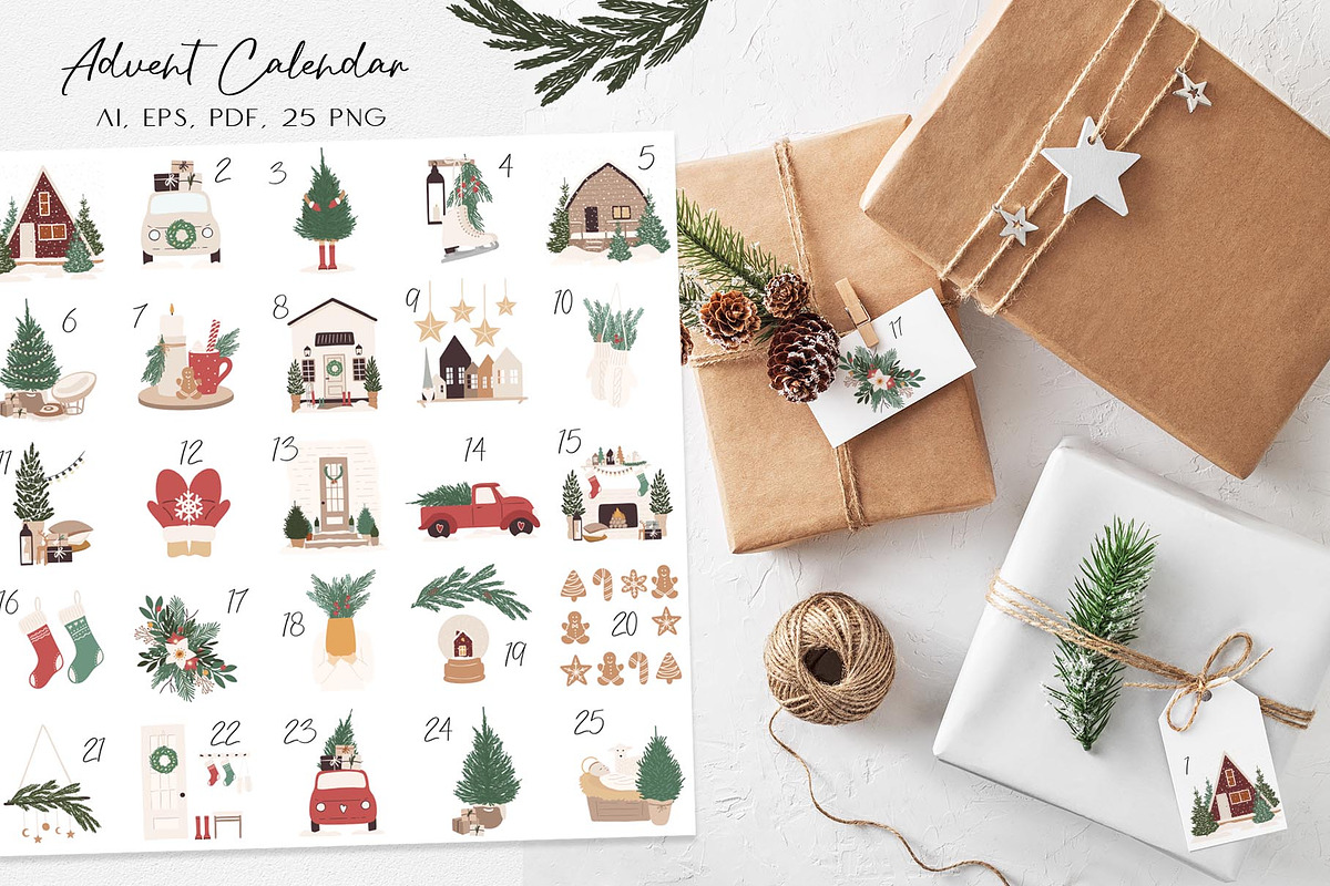 Christmas home collection, a Seasonal Illustration by Alisovna (Photo 8 of 11)