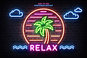 Custom Neon Sign Photoshop Mockup, a Mockup by Andrew Skoch Design (Thumbnail 6 of 11)