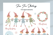 Christmas Elves Par 1 Illustrations, a Decorative Illustration by Irena Art (Thumbnail 11 of 11)