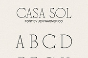 Casa Sol | Sharp Display Serif, a Serif Font by Jen Wagner Co (Thumbnail 10 of 10)