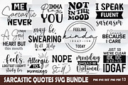 Sarcastic Funny Quotes SVG Bundle, an Object Graphic by FiveStarCrafting (Thumbnail 1 of 5)