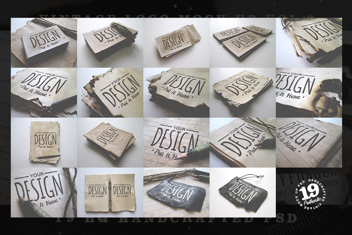 Vintage Logo Mock Up Set Volume 2, a Product Mockup by Yusof Mining (Photo 4 of 5)