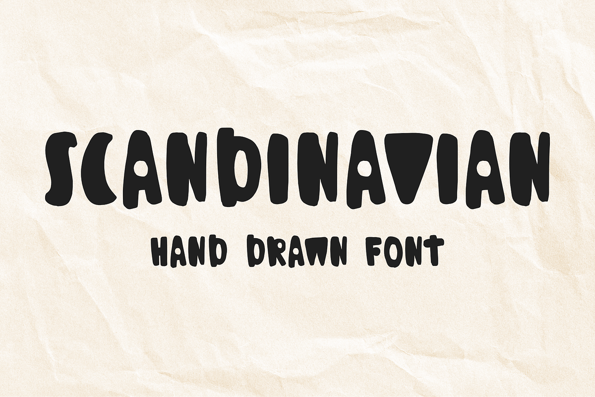 Scandinavian - hand drawn font