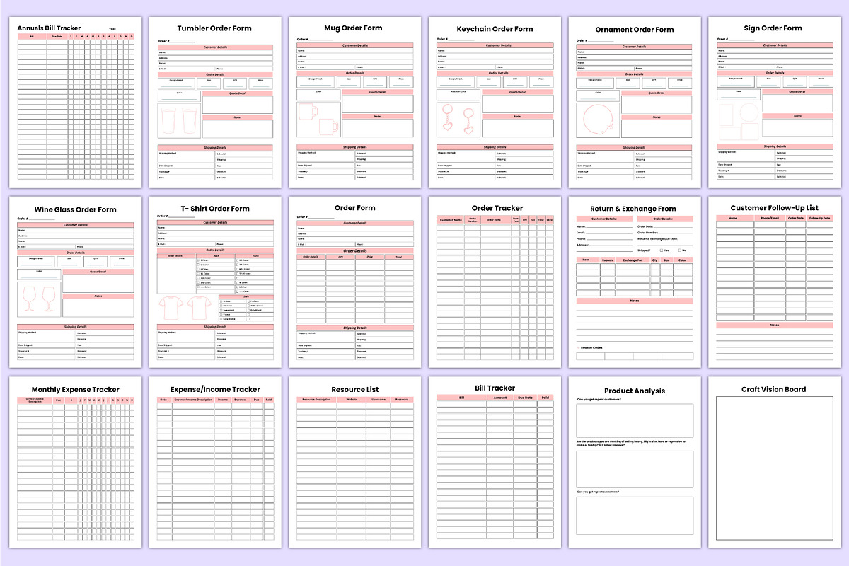 2026 Craft Business Planner Bundle, a Stationery Template by Mustafiz (Photo 6 of 6)