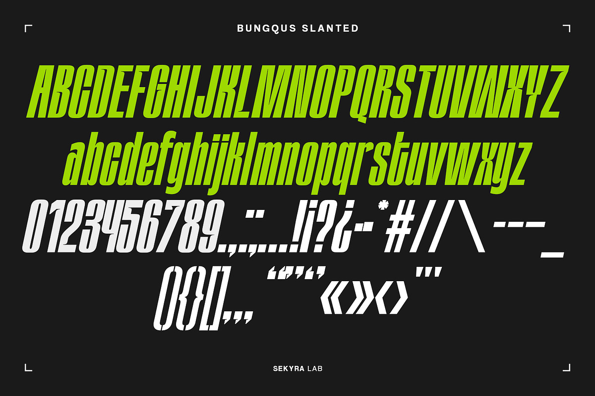 Bungqus - Condensed Display Font, a Sans Serif Font by Sekyra Lab (Photo 3 of 13)