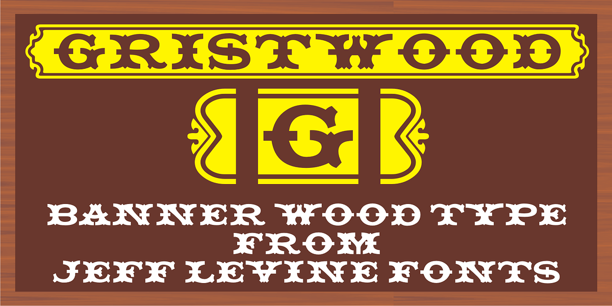 Gristwood JNL, a Font by Jeff Levine Fonts