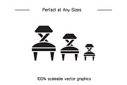 Stool Chair and Sofa Icons Set, a Solid Icon by Designfour (Thumbnail 7 of 7)
