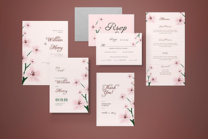 Wedding Invitation Set, an Invitation Template by graphicook