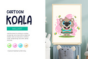Cute cartoon koala. Tshirt, PNG., an Animal Illustration by KENO Mascots (Thumbnail 4 of 8)