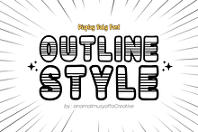 Outline Style - Display Font