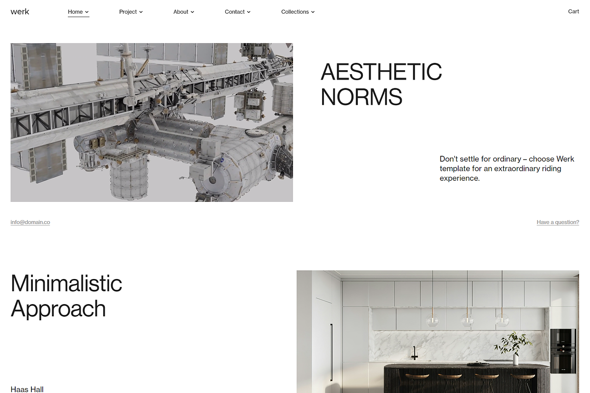 Werk Squarespace Website Template, a Squarespace Template by Goashape Studio (Photo 12 of 21)