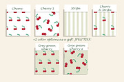 Watercolor Cherries Seamless Pattern, a Pattern Graphic by Oksana Dovhopol Art (Thumbnail 8 of 11)