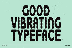 Buzzer TM Good Vibrating Typeface