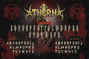 Atherna, a Blackletter Font by Burntilldead (Thumbnail 8 of 11)