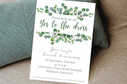 Help me Say yes to the Dress card, an Invitation Template by EvaTemplates (Thumbnail 5 of 5)