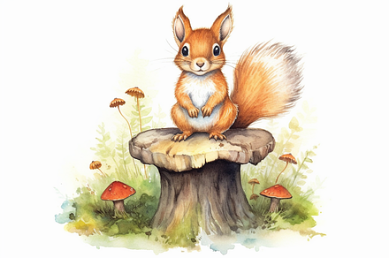 Charming Cute Woodland Animal