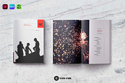 Annual Report InDesign Canva, a Brochure Template by ID Vision Studio (Thumbnail 6 of 17)