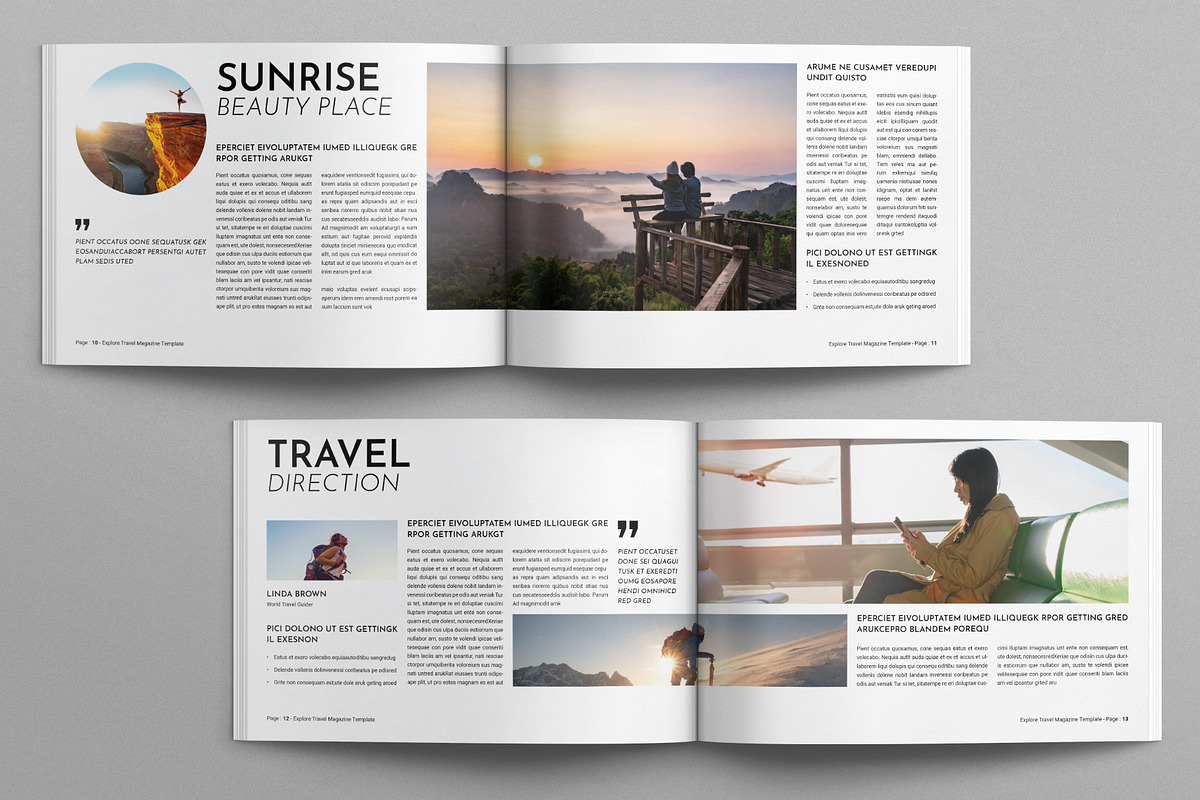 Explorer Travel Magazine Landscape, a Magazine Template by E-Type (Photo 5 of 7)