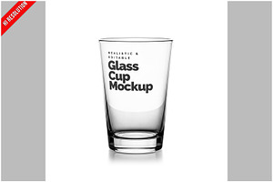 Clear Glass Cup Mockup, a Product Mockup by Bruno's Shop