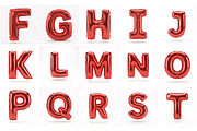 Red Metallic Alphabets & Numbers, a School & Education Photo by shahsoft (Thumbnail 4 of 4)
