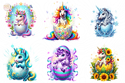 Newborn Unicorn PNG Clipart Cute., an Object Illustration by KennedyStudio (Thumbnail 3 of 5)