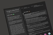 The Professional Pt 2 (Midnight), a Resume Template by Valeur Design (Thumbnail 3 of 6)