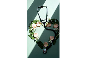 Stethoscope delicately arranged in, a Health & Medical Photo by tilialucida