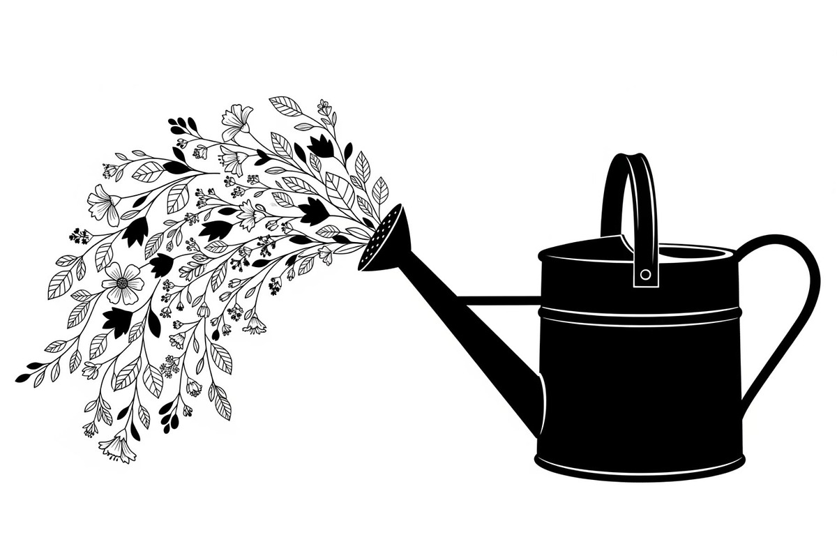 Floral Watering Can Design Bundle, an Illustration by Gaye Art (Photo 25 of 31)