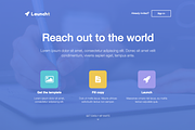 Launcht Landing Page, a Bootstrap Template by Agile UI (Thumbnail 1 of 4)