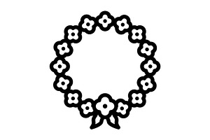 Hawaiian hawaii black icon, an Outline Icon by Creative priyanka