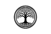 Tree of Life Circle Frame Bundle, an Illustration by Gaye Art (Thumbnail 41 of 51)