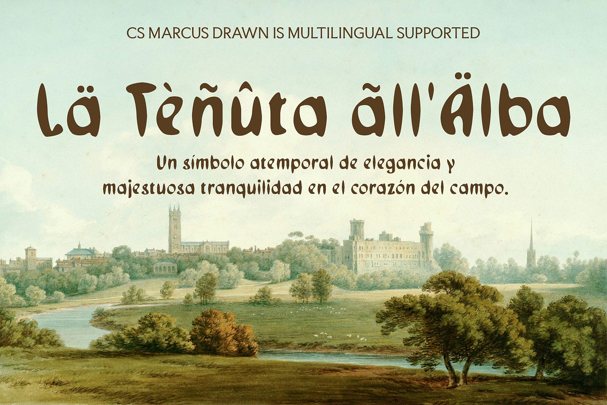 CS Marcus Drawn, a Sans Serif Font by Craft Supply Co. (Photo 7 of 8)