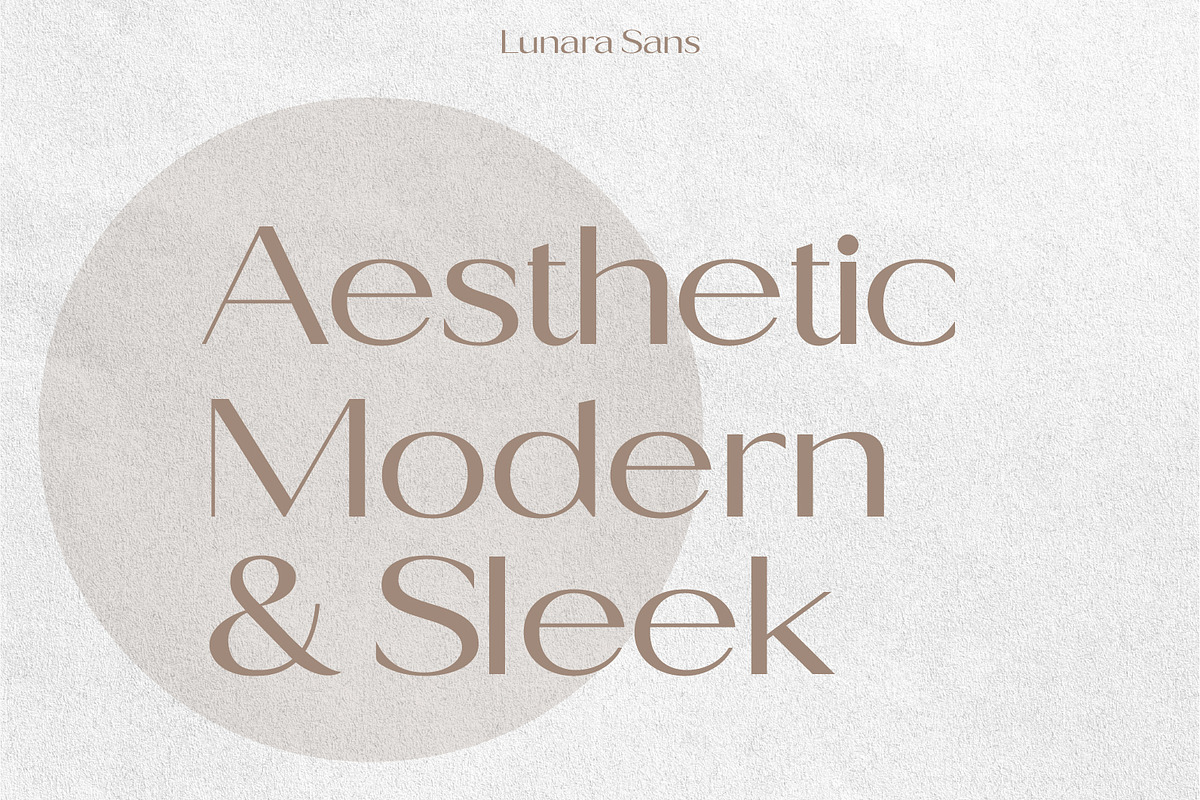 Lunara Sans, a Sans Serif Font by Prestige Artsy Studio (Photo 2 of 9)